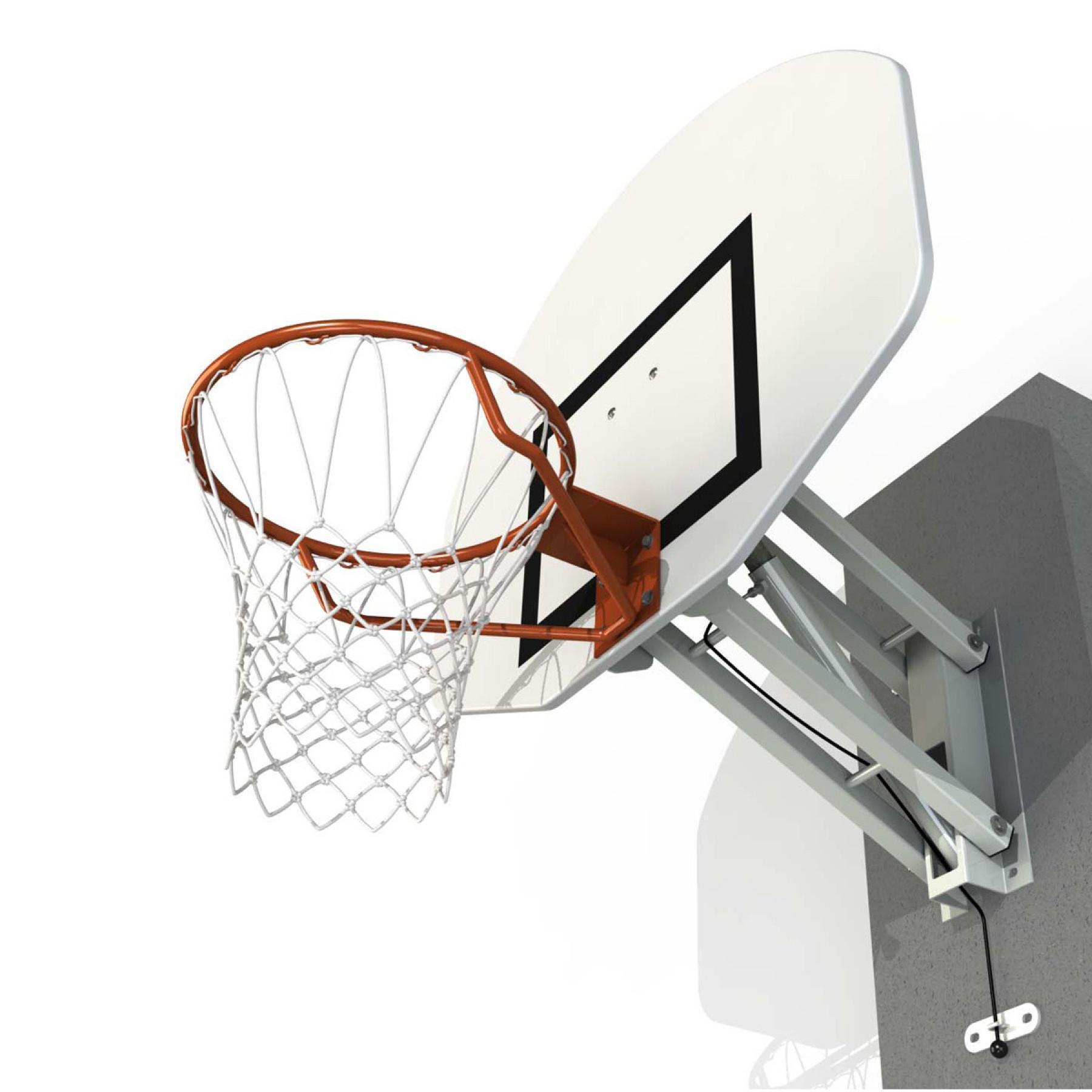 In hoogte verstelbare basketbalring voor wandmontage, rechthoekig Sporti France