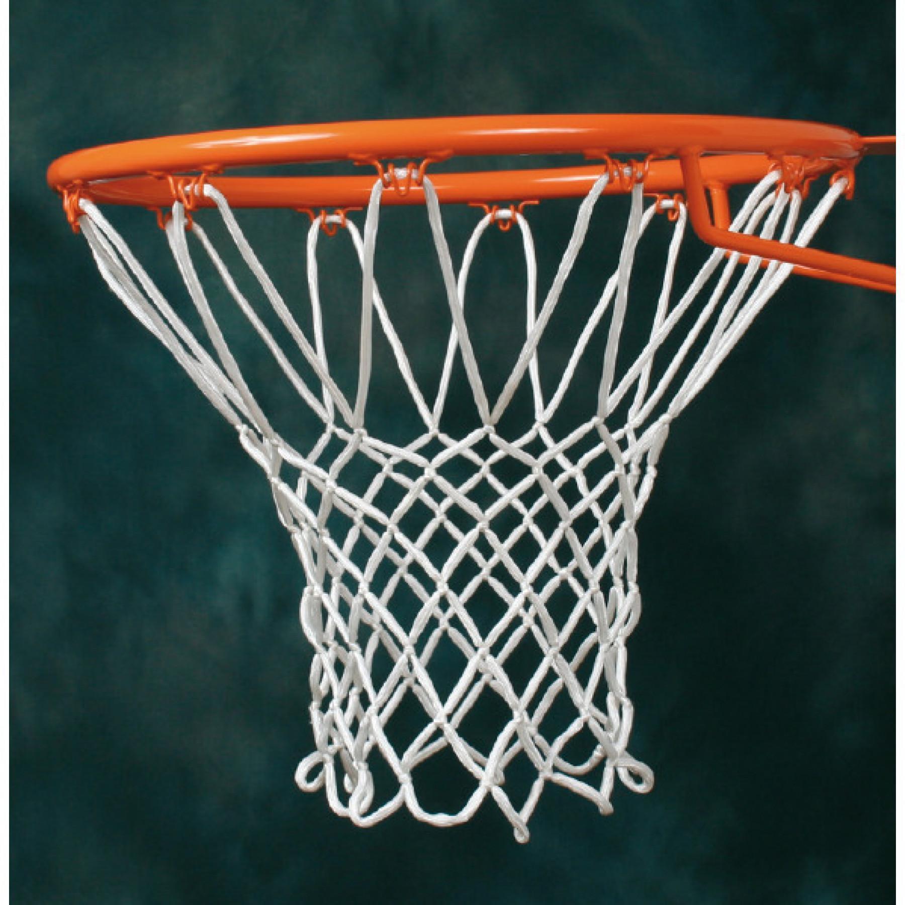 Paar 4mm nylon (polyamide) basketbalnetten Sporti France