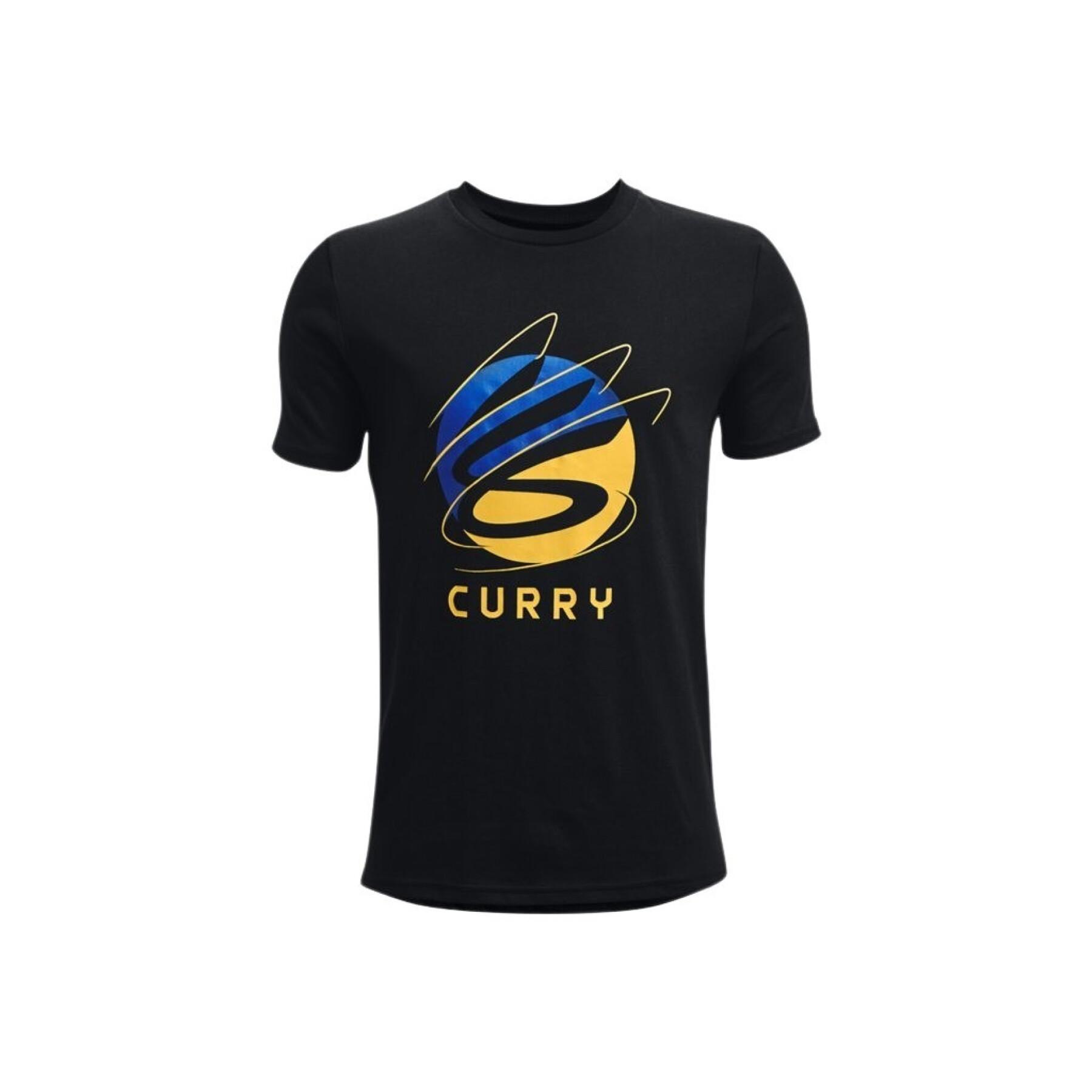 Jongens-T-shirt Under Armour UA Curry symbol