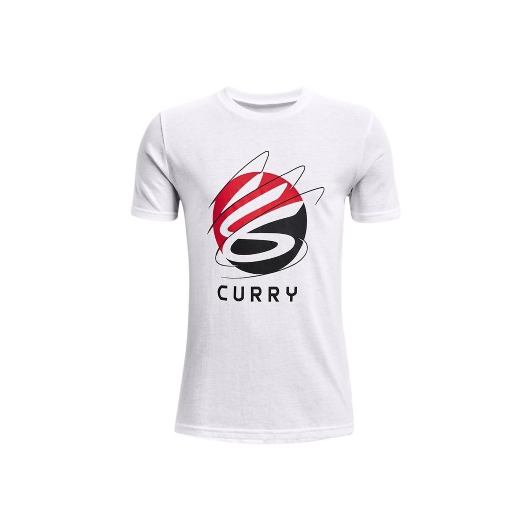 Jongens-T-shirt Under Armour UA Curry symbol
