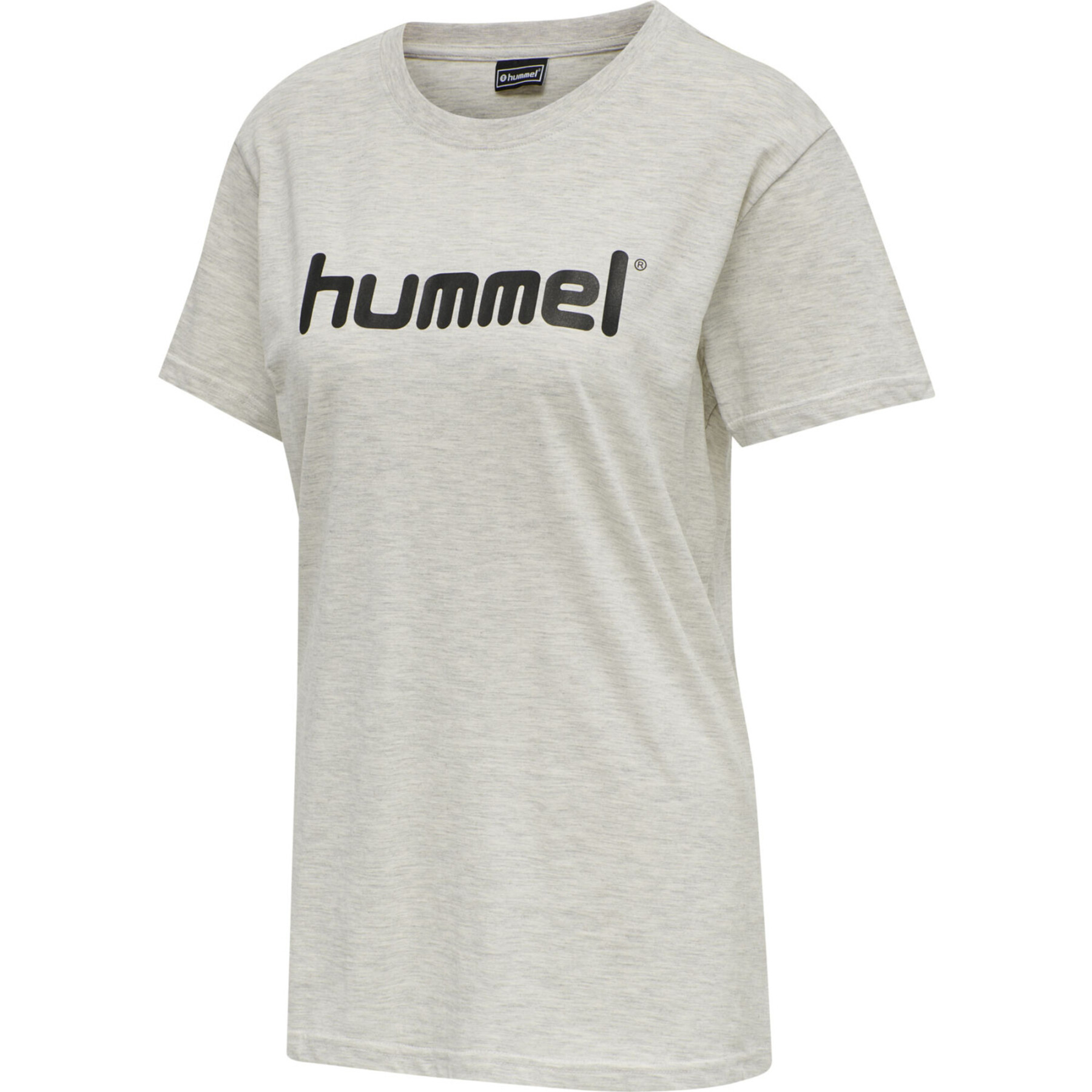 Dames-T-shirt logo katoen Hummel GO