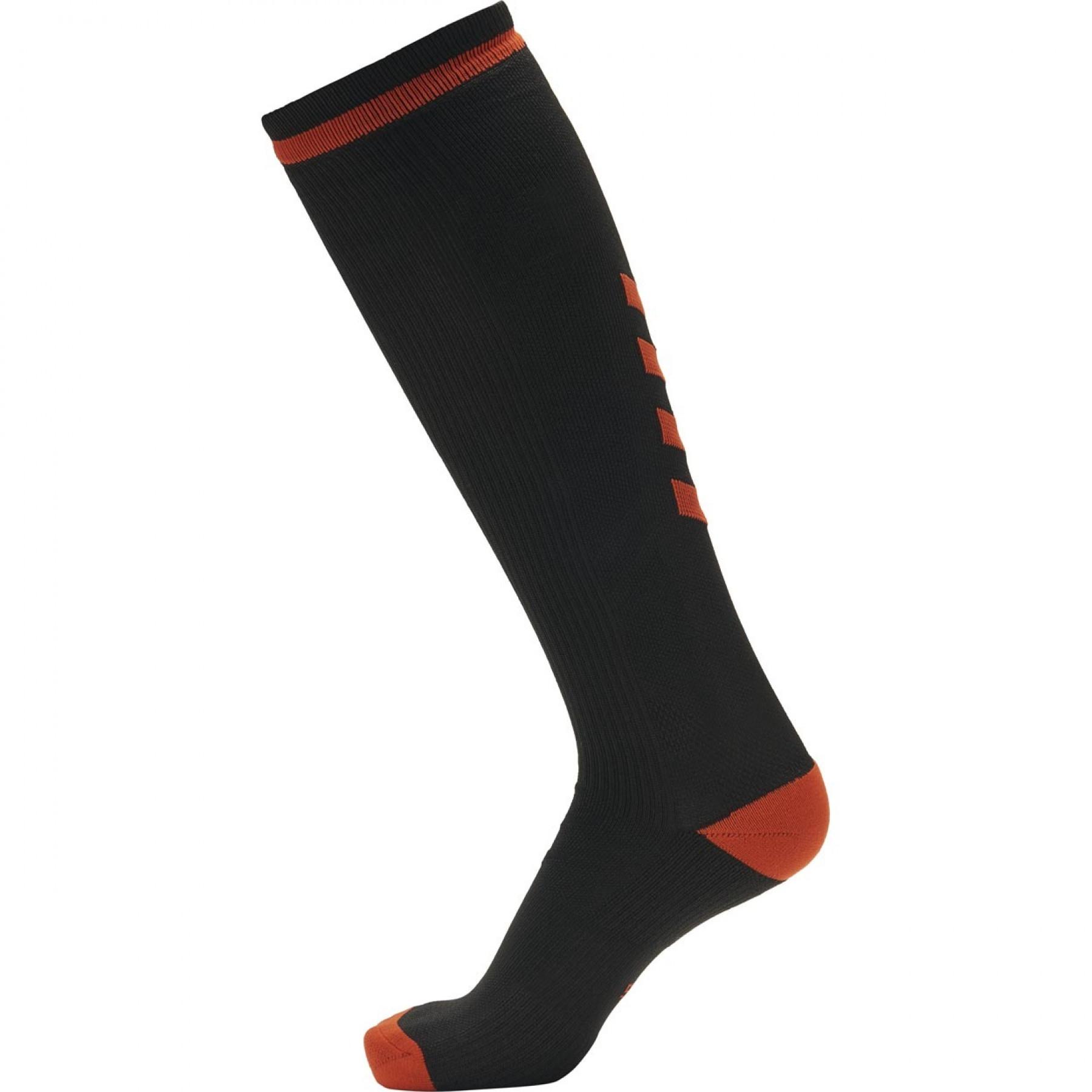 Set van 3 paar donkere sokken Hummel Elite Indoor high (coloris au choix)