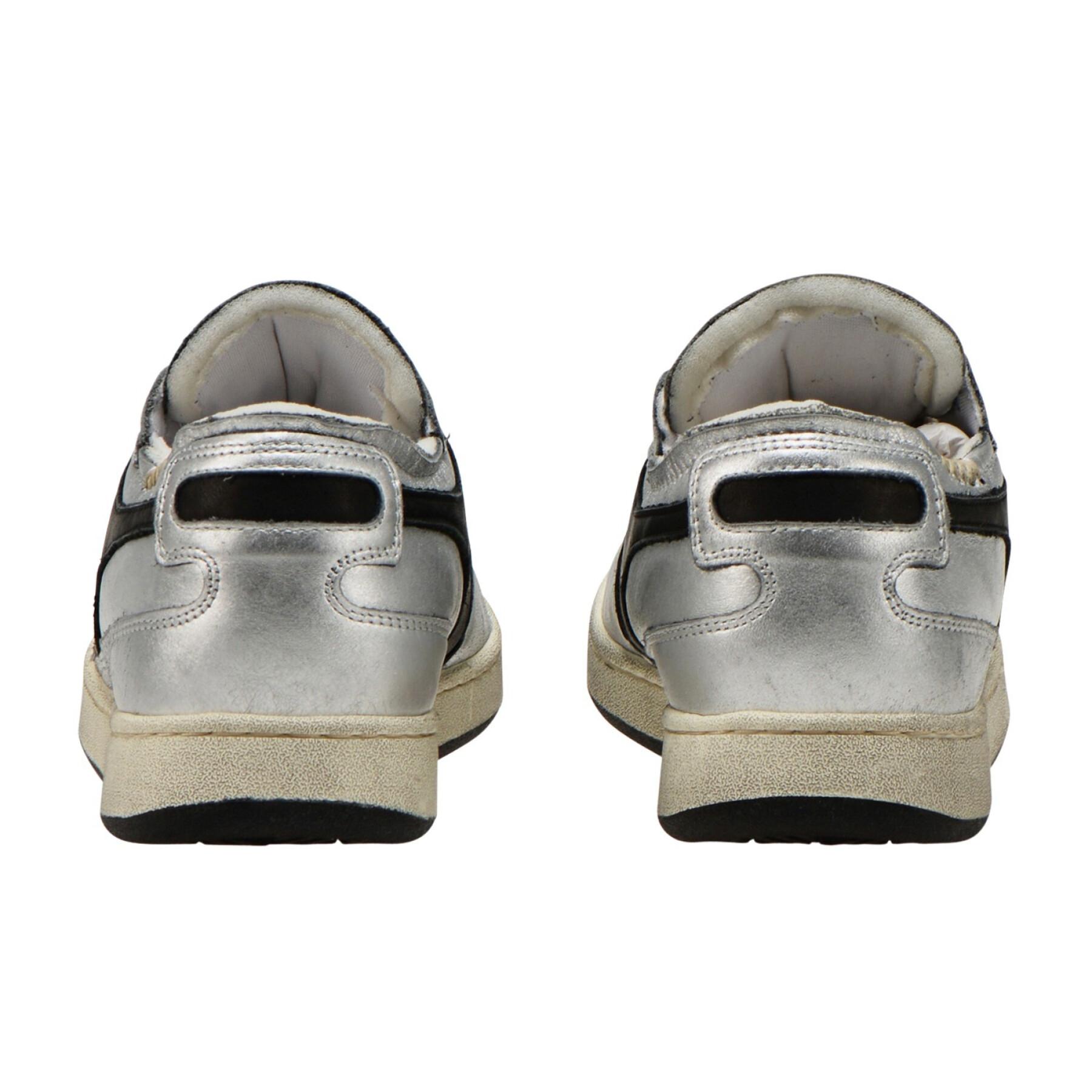 Damessneakers Diadora row cut silver used