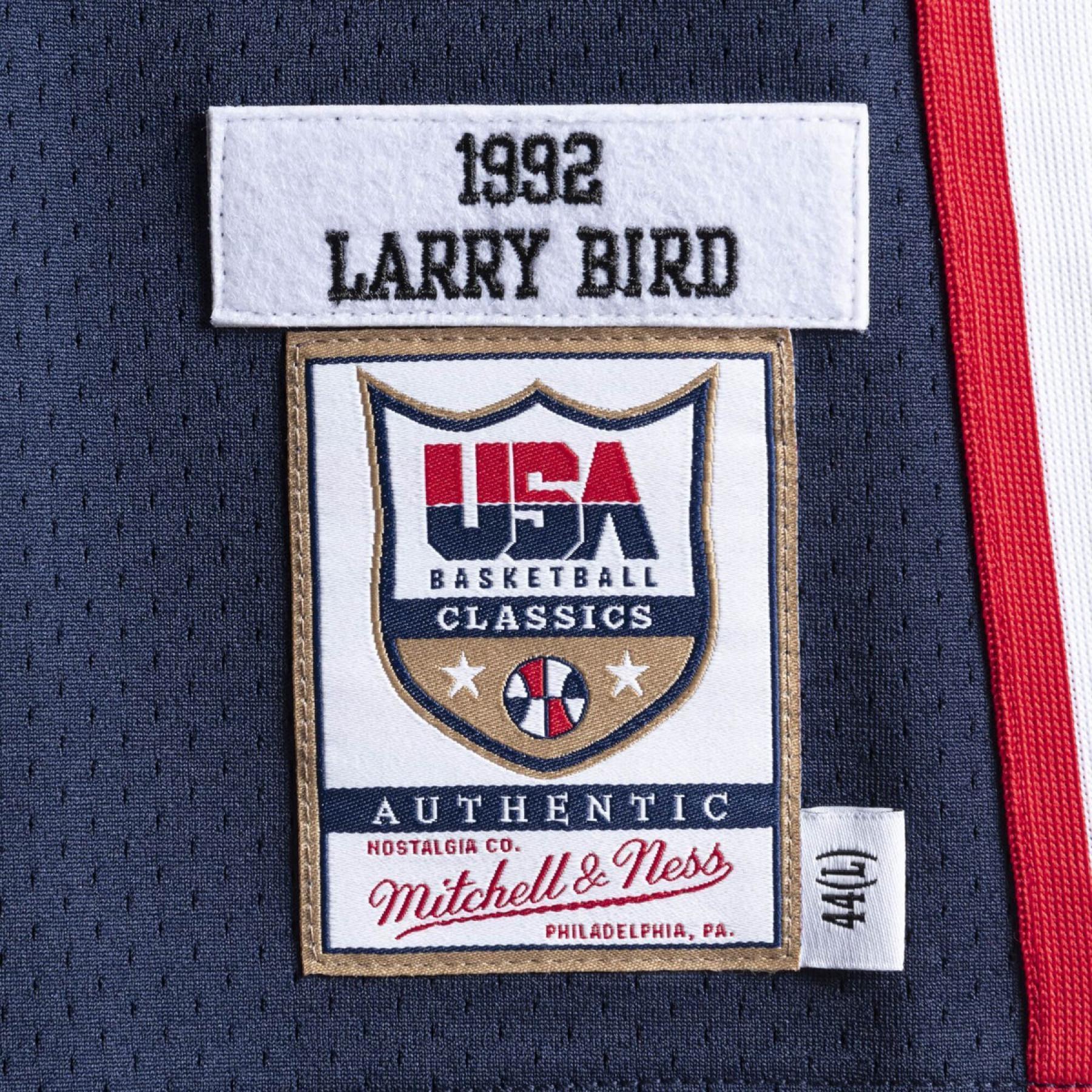 Authentiek teamshirt USA nba Larry Bird