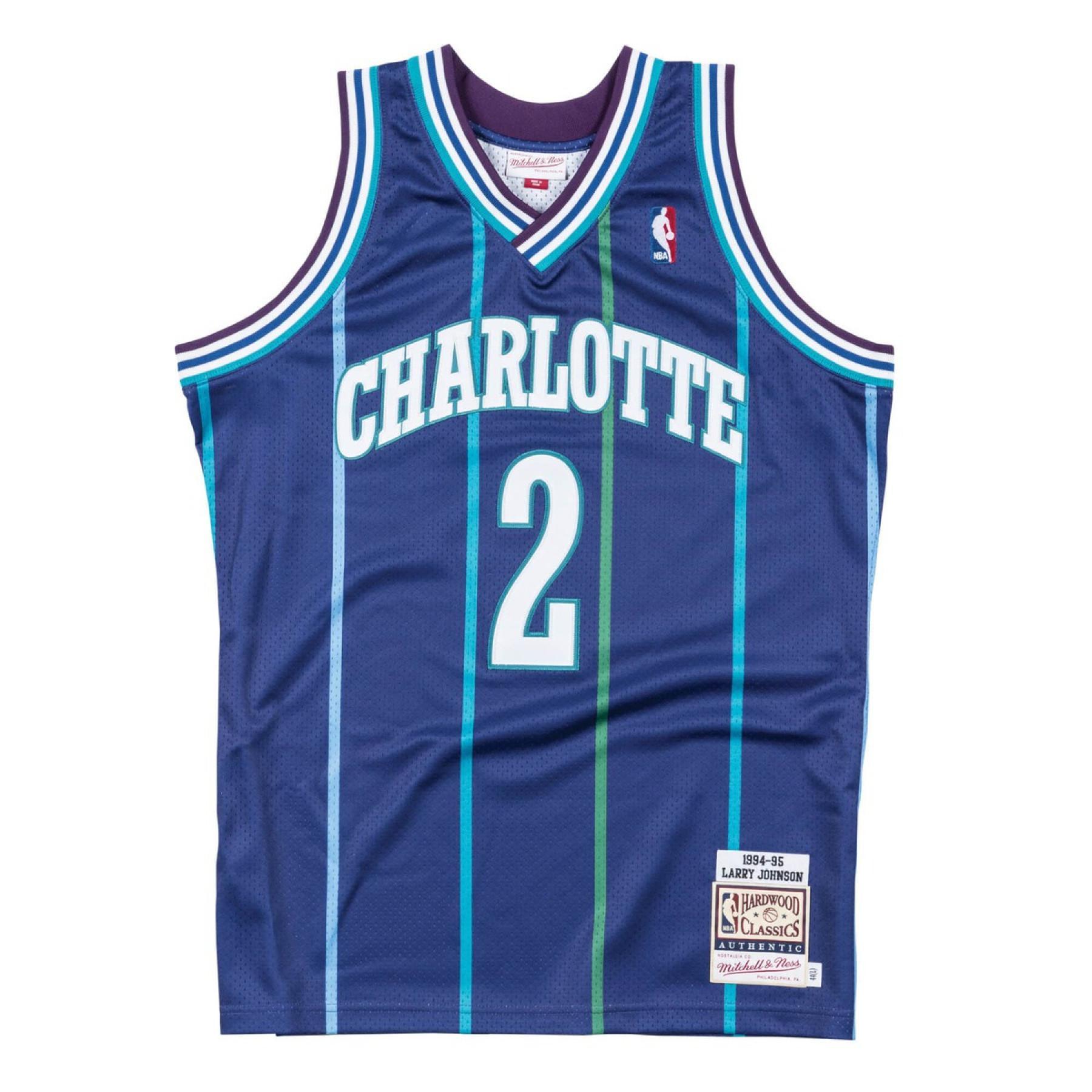 Authentiek shirt Charlotte Hornets Larry Johnson 1994/95