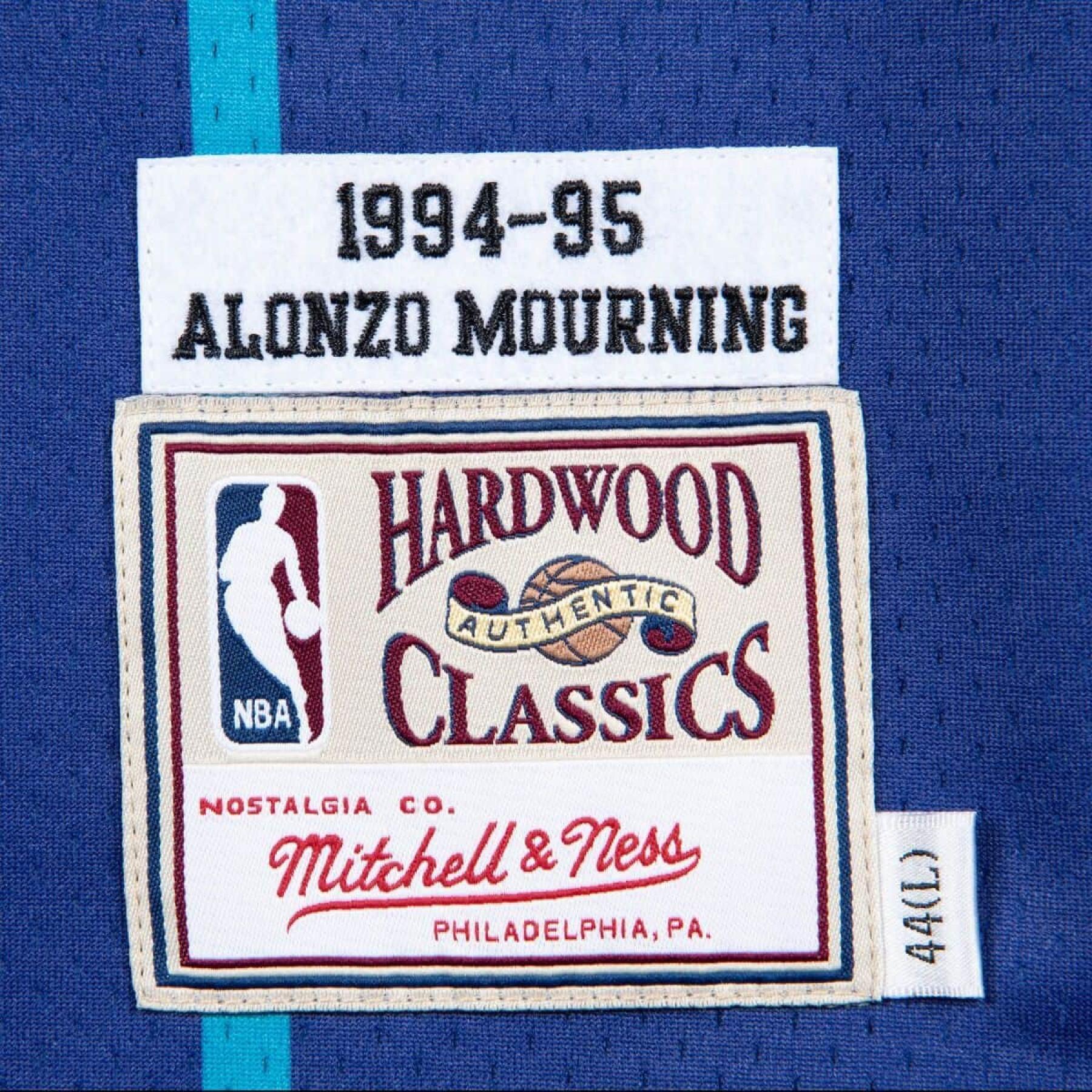 Authentiek shirt Charlotte Hornets Alonzo Mourning 1995