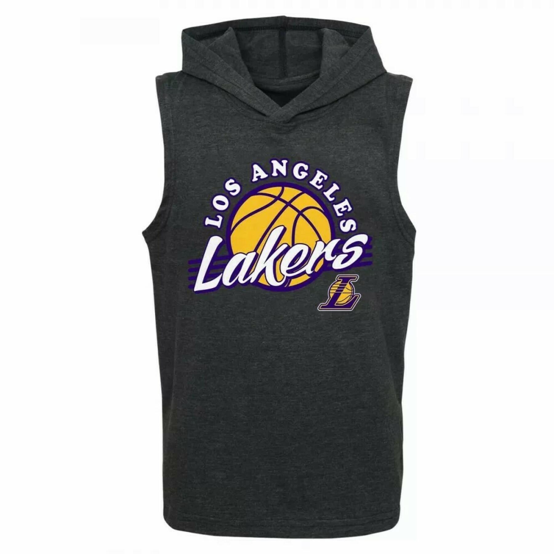 Set van 1 hooded t-shirt & 1 kinder t-shirt Los Angeles Lakers