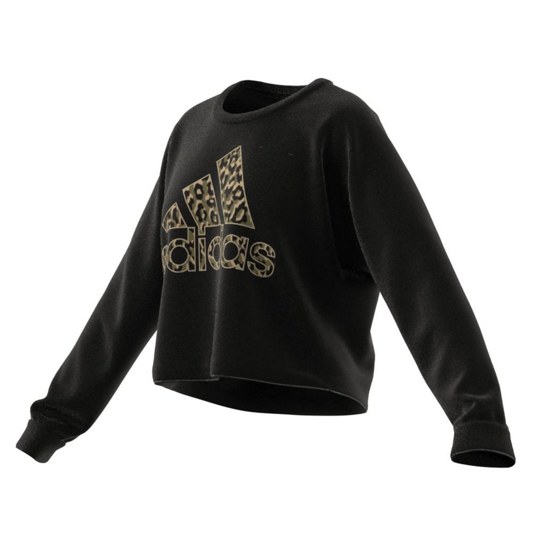 Dames sweatshirt adidas Leopard Graphic