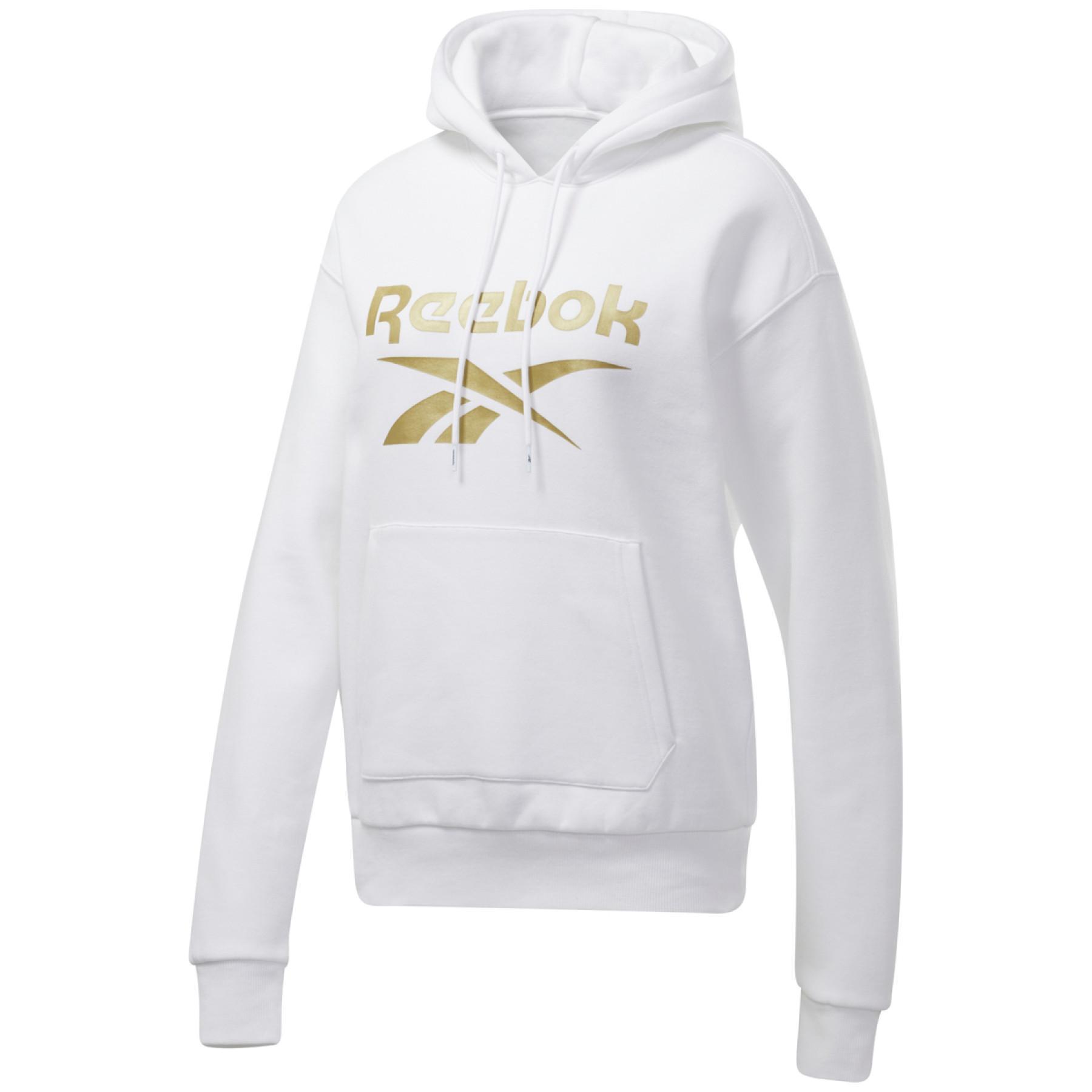 Dames sweatshirt met capuchon Reebok Identity Logo Fleece