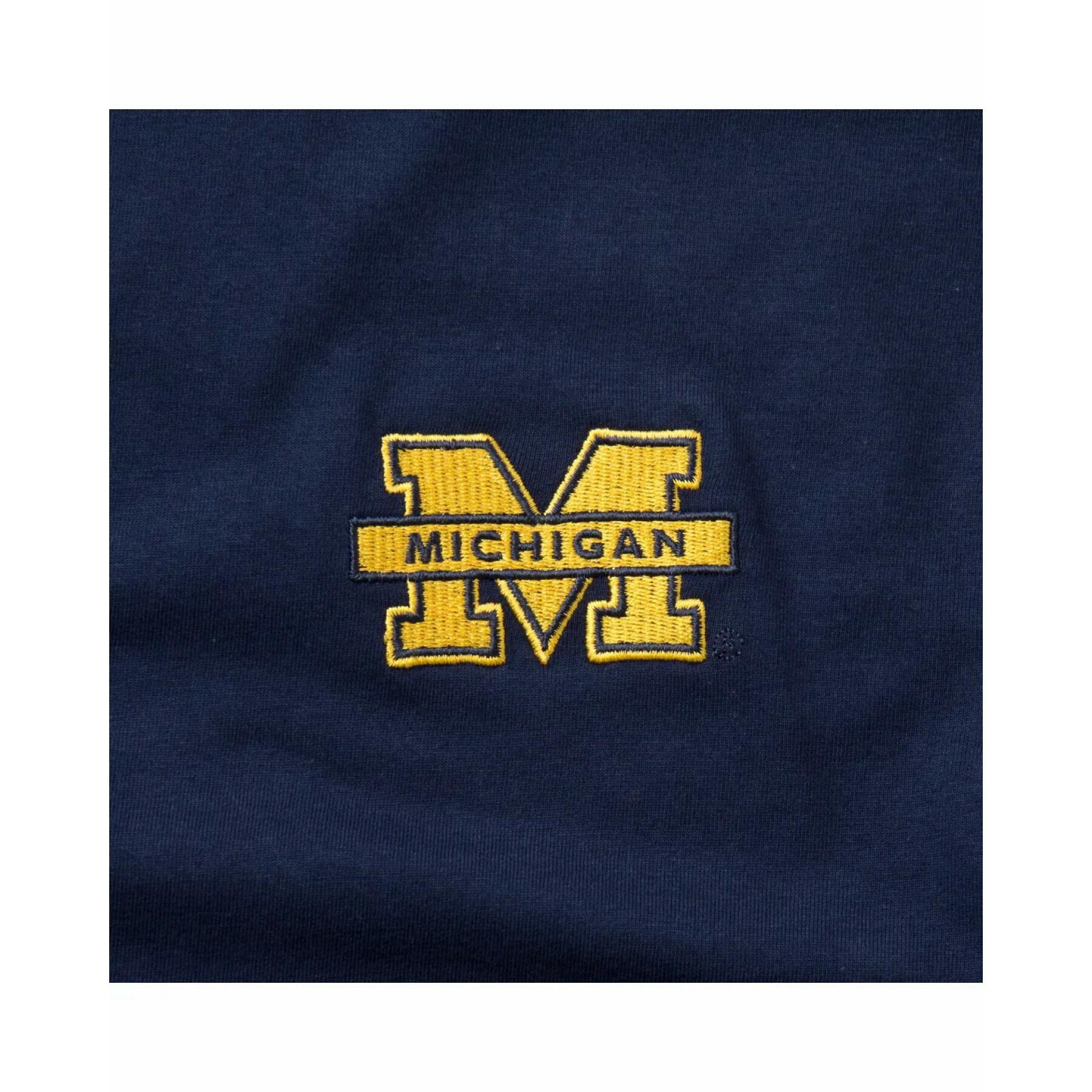 T-shirt universiteit van michigan geborduurd logo