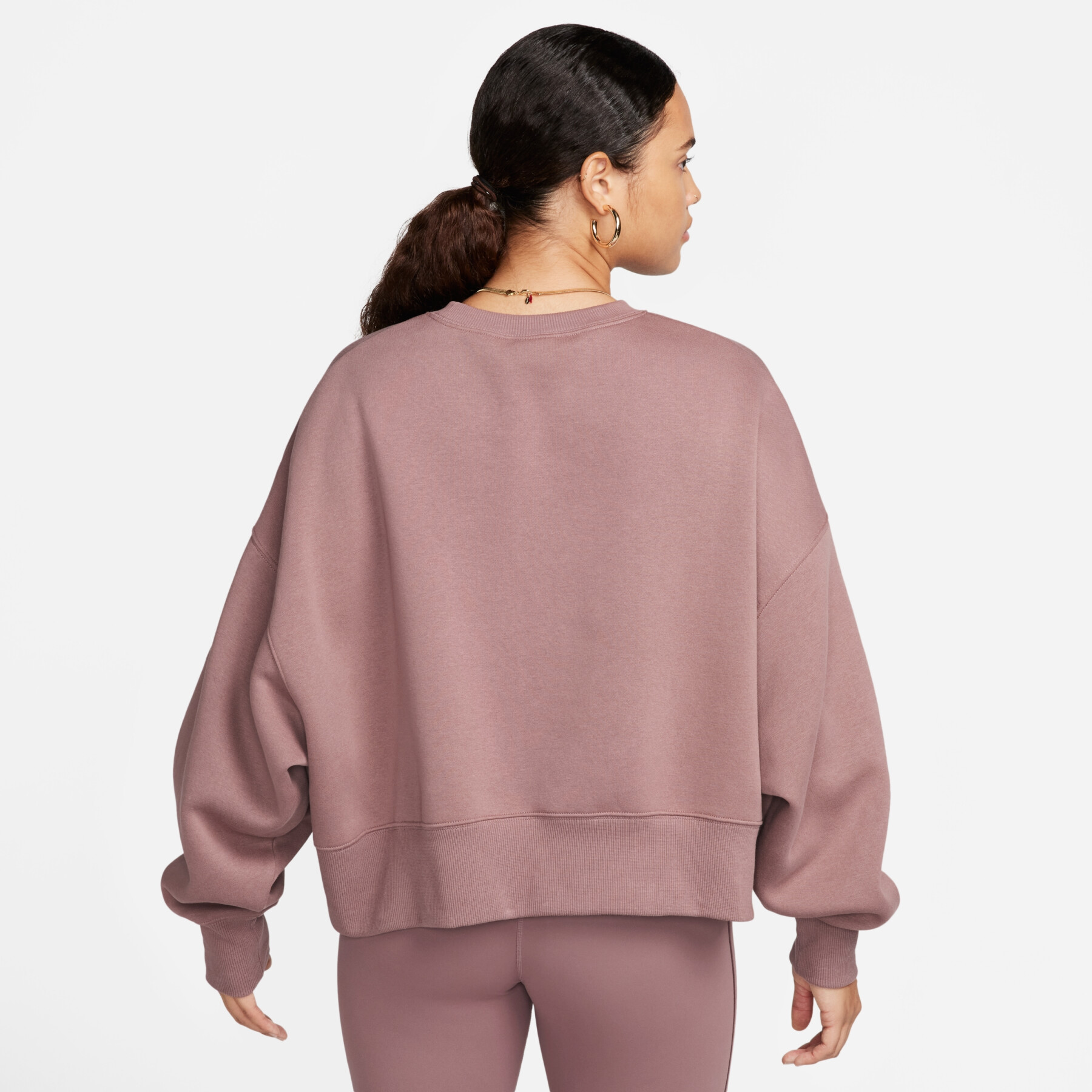 Dames sweatshirt met ultra-oversized ronde hals Nike Phoenix Fleece