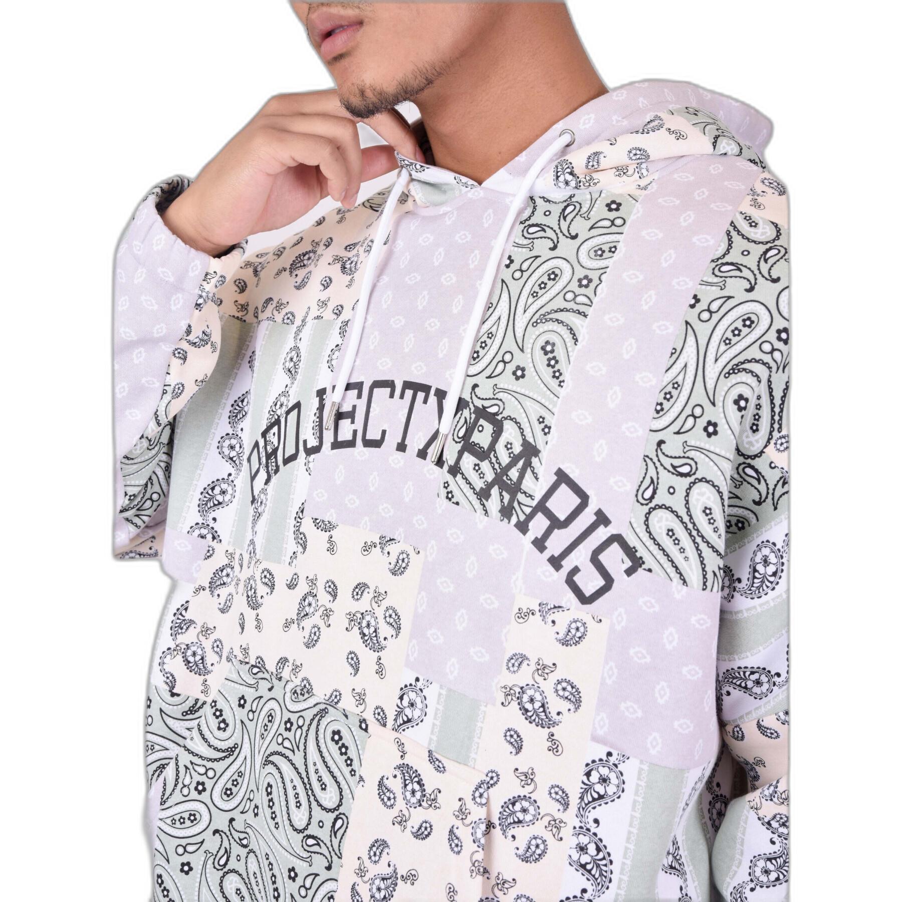 Hooded sweatshirt met patroon Project X Paris Bandana