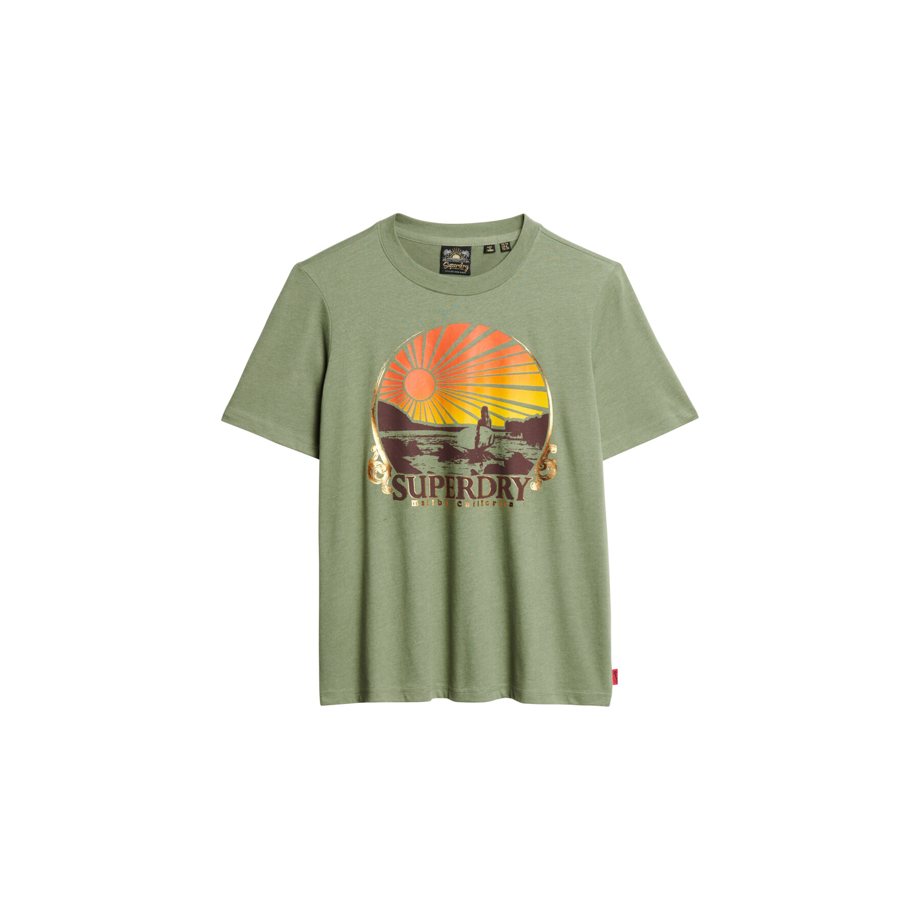 Dames-T-shirt Superdry Travel Souvenir