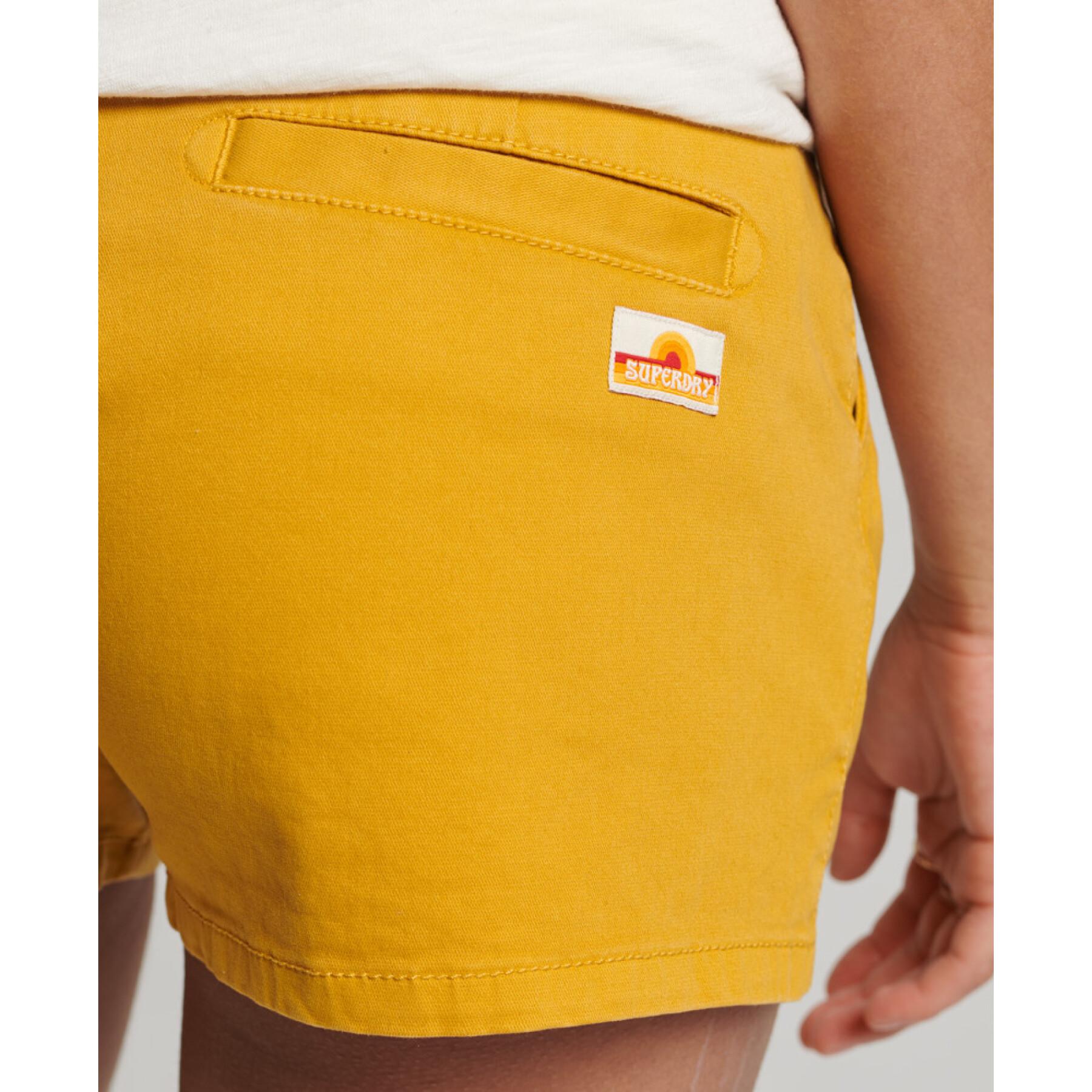 Chino biokatoenen shorts voor dames Superdry Vintage