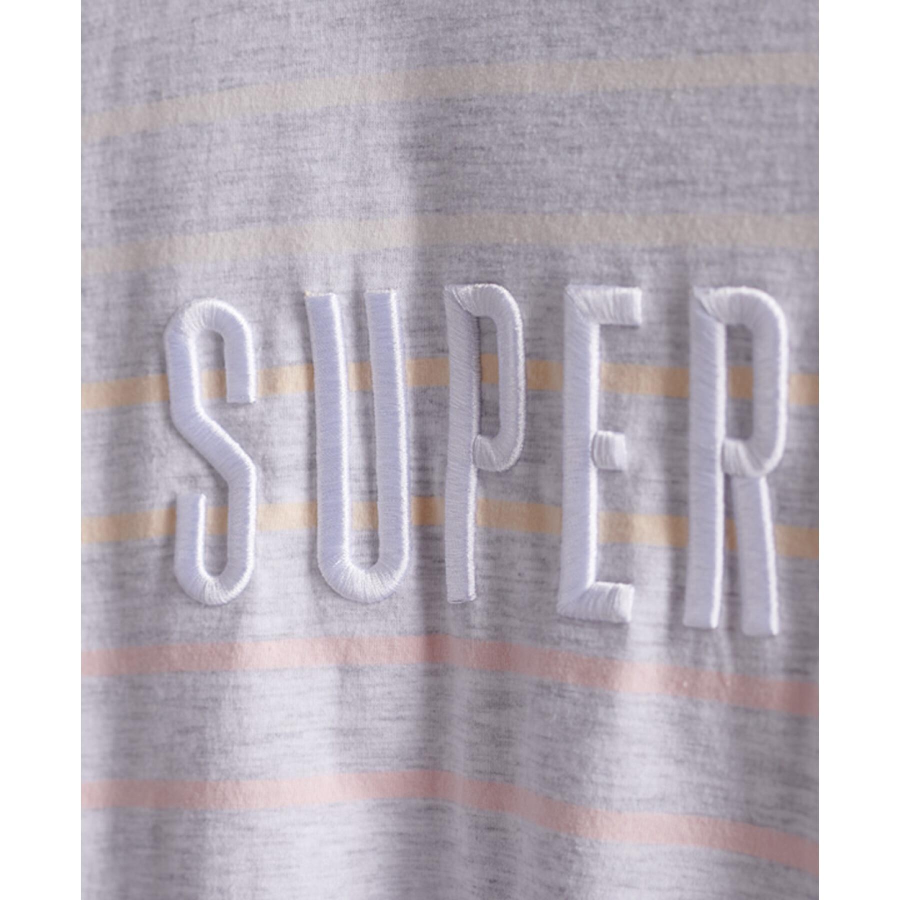 Dames-T-shirt met streepjes Superdry Rainbow