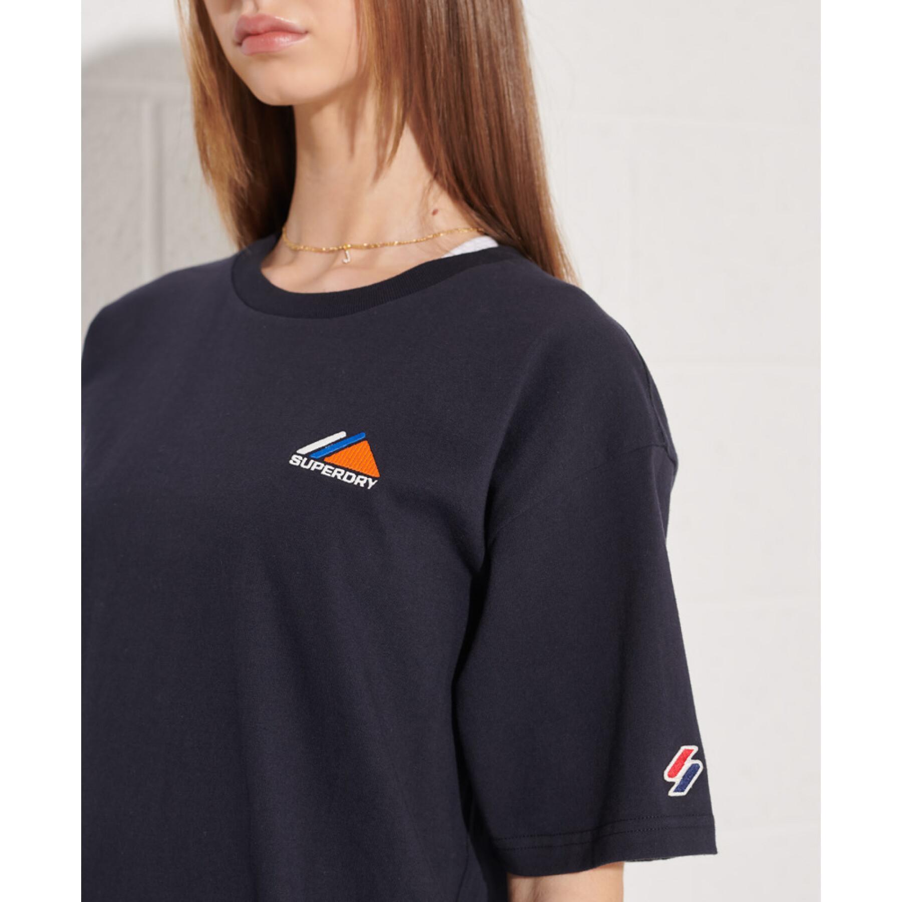 Dames-T-shirt met borduursel Superdry Mountain Sport