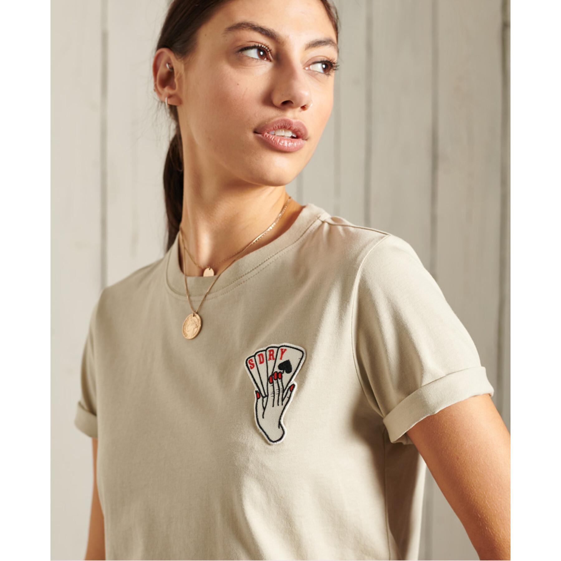 Dames-T-shirt in militaire stijl Superdry Narrative
