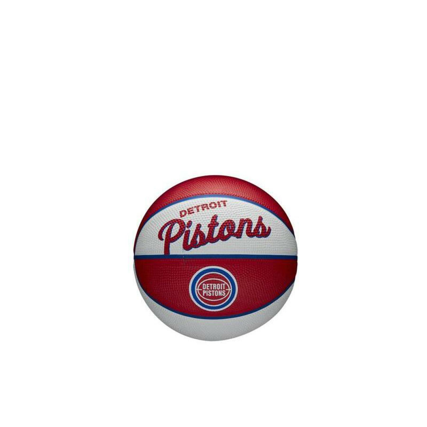 Mini nba retro bal Detroit Pistons