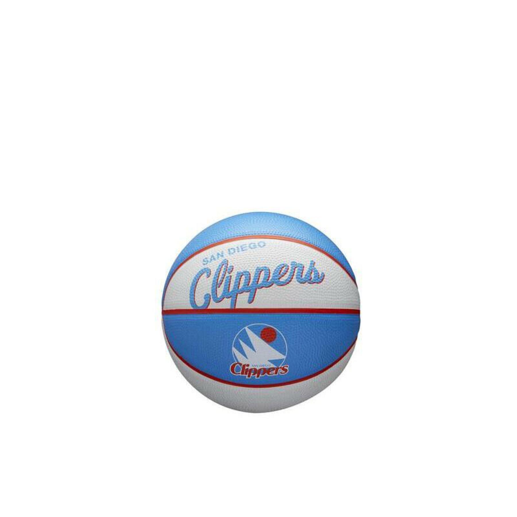 Mini nba retro bal Los Angeles Clippers