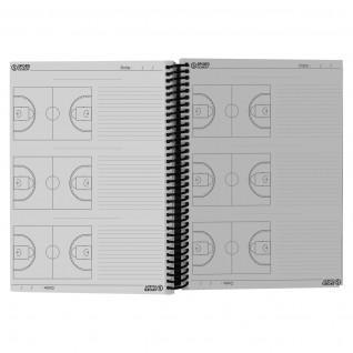 a4 spiraal gebonden notitieboek voor basketbalcoach Sporti
