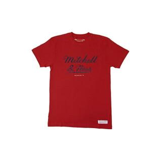 T-shirt Mitchell & Ness script stacked