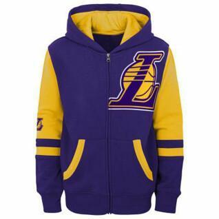 Kinder hoodie met rits Los Angeles Lakers Fleece