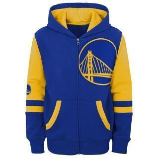 Kinder hoodie met rits Golden State Warriors Fleece