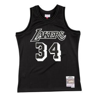 shaquille o'neal los angeles lakers '96 wit logo nba jersey
