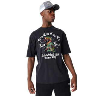 T-shirt met oversized slangengrafiek New Era
