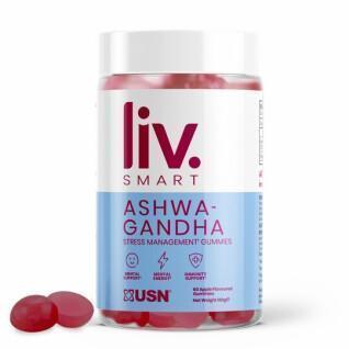 Voedingssupplement voor stressbeheersing USN Nutrition Liv.Smart Ashwagandha Gummies