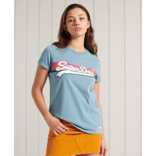 Dames-T-shirt lichtgewicht Superdry Vintage Logo Cali