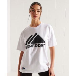 Dames-T-shirt monochroom Superdry Mountain Sport