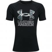Jongens-T-shirt Under Armour à manches courtes Tech Hybrid Print Fill