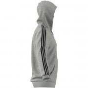 Jas met capuchon adidas Essentials French Terry 3-Bandes Full-Zip