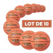 Set van 10 ballonnen Spalding TF 1000 Legacy Composite EL