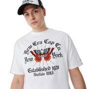 T-shirt met oversized grafische vlinder New Era