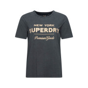 Dames-T-shirt Superdry Luxe Metallic