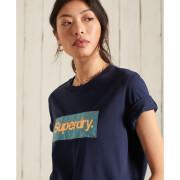 Dames-T-shirt met logo Superdry Core Patina